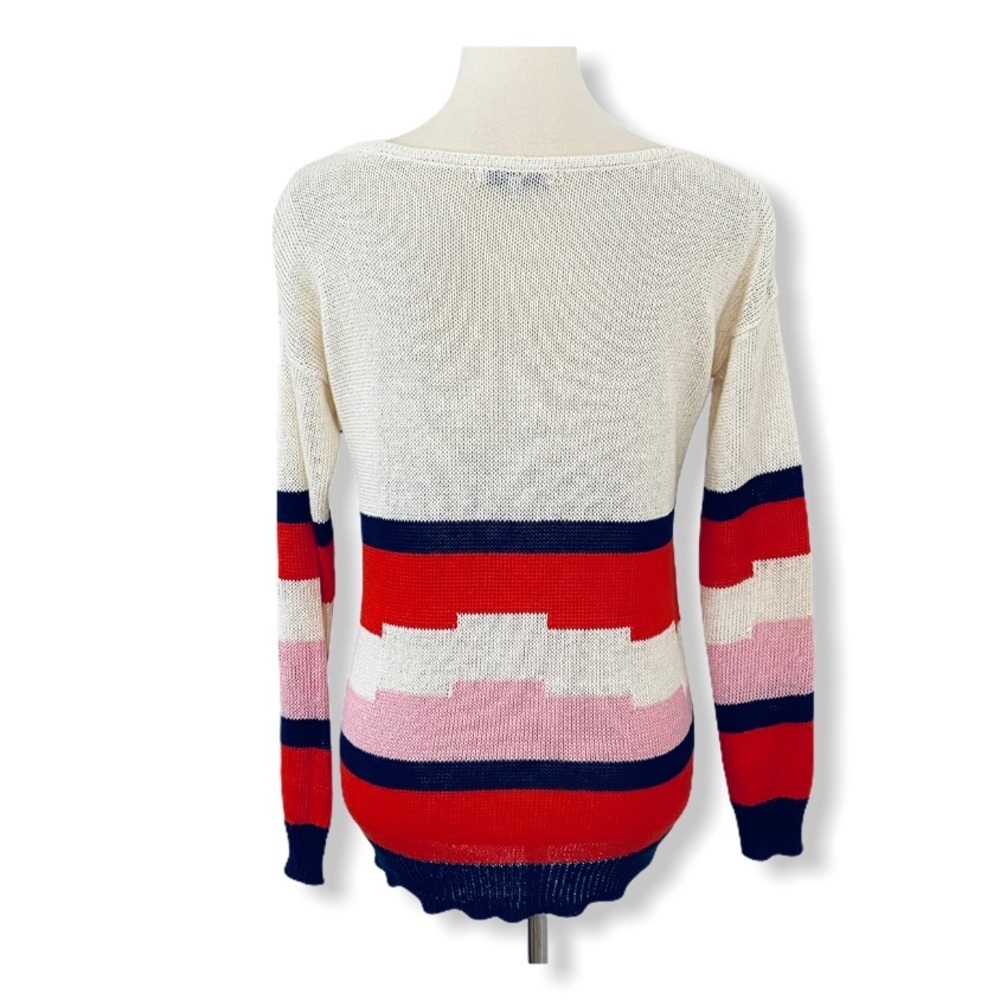 Madewell Linen Blockstop Oversize Color Block Swe… - image 5